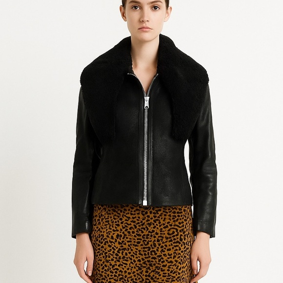 All Saints Jackets & Blazers - All Saints sheepskin shearling jacket